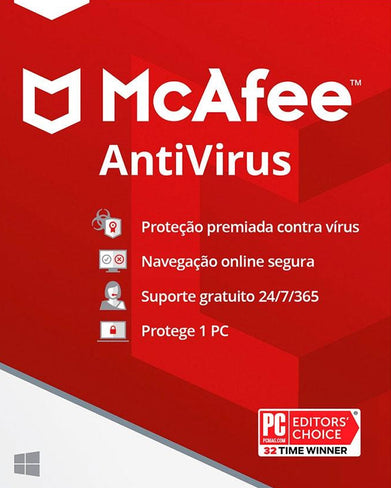 McAfee AntiVirus - 3 Anos (PC)